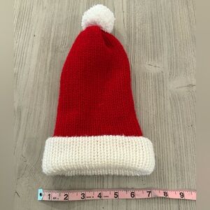 Knit, toddler Santa hat